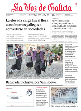 Cover of La Voz de Galicia (Arousa)