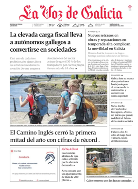 Cover of La Voz de Galicia (Ferrol)