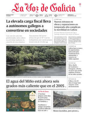 Cover of La Voz de Galicia (Monforte)