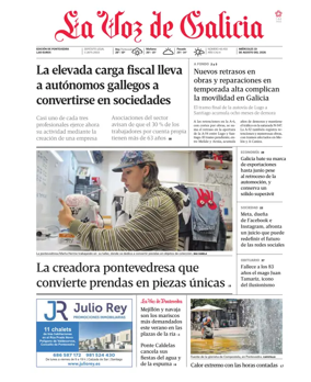 Cover of La Voz de Galicia (Pontevedra)