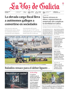 Cover of La Voz de Galicia (Vigo)