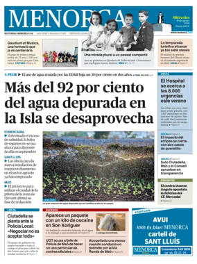 Cover of Menorca Diario Insular