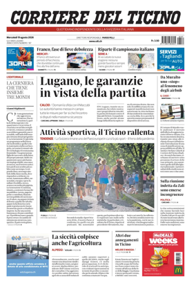 Cover of Corriere del Ticino