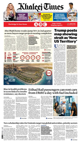 Cover of Khaleej Times