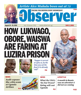 Cover of The Observer (Uganda)