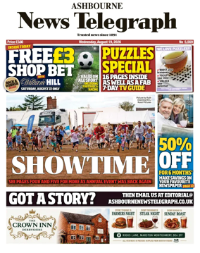 Cover of Ashbourne News Telegraph