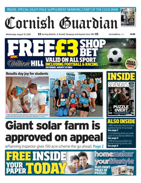 Cover of Cornish Guardian (Newquay & the North Coast)