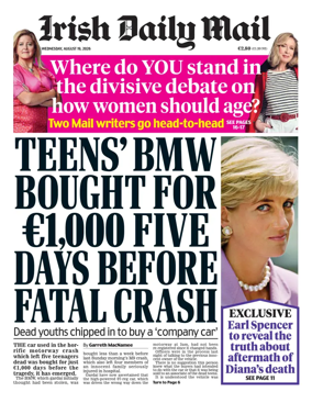 Cover of Irish Daily Mail