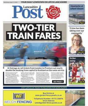 Cover of Lancashire Evening Post