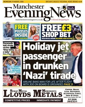 Cover of Manchester Evening News