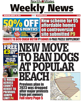 Cover of North Wales Weekly News