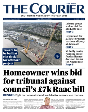 Cover of The Courier & Advertiser (Angus and Dundee)