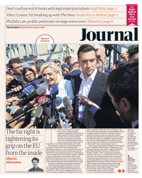 Cover of The Guardian e-paper Journal
