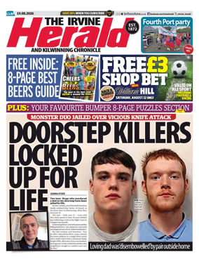 Cover of The Irvine Herald and Kilwinning Chronicle