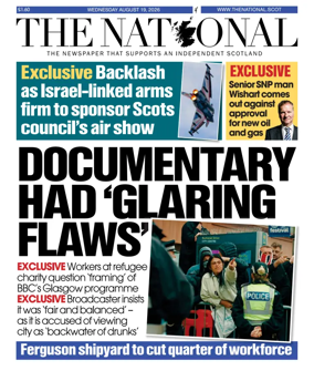 Cover of The National (Scotland)