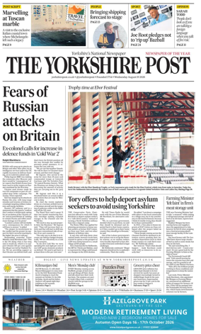 Cover of Yorkshire Post