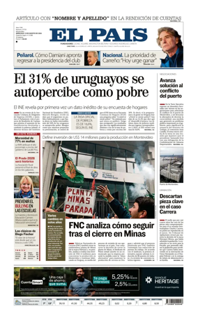 Cover of El Pais (Uruguay)