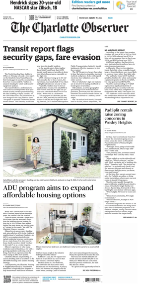 Cover of The Charlotte Observer
