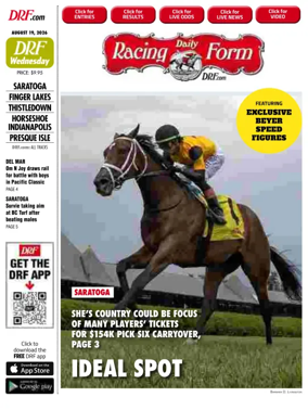 Cover of Daily Racing Form National Digital Edition