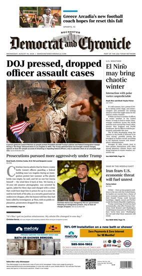 Cover of Democrat and Chronicle