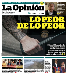 Cover of La Opinion