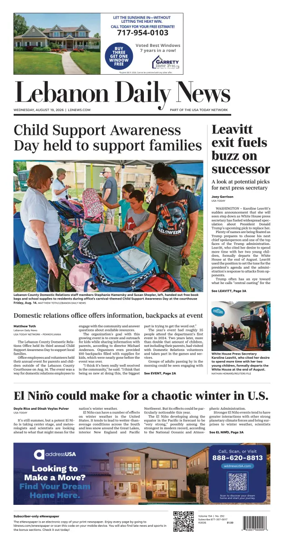 Cover of Lebanon Daily News