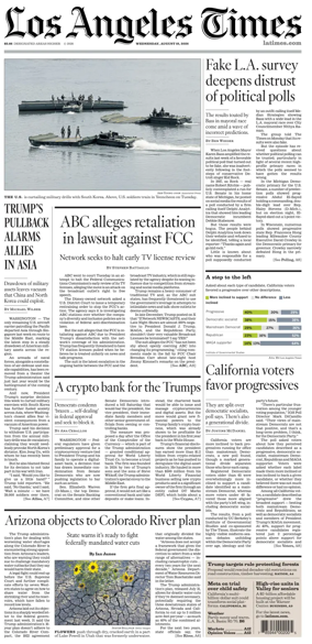 Cover of Los Angeles Times
