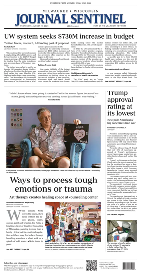 Cover of Milwaukee Journal Sentinel