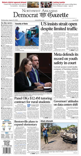 Cover of Northwest Arkansas Democrat-Gazette