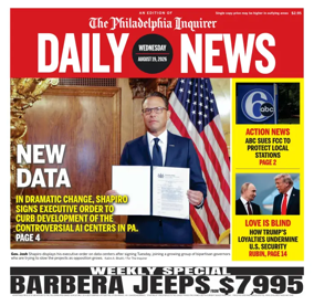 Cover of Philadelphia Daily News