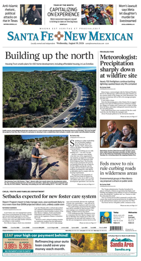 Cover of Santa Fe New Mexican
