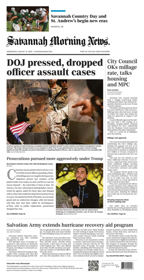 Cover of Savannah Morning News