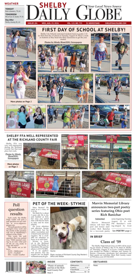 Cover of Shelby Daily Globe