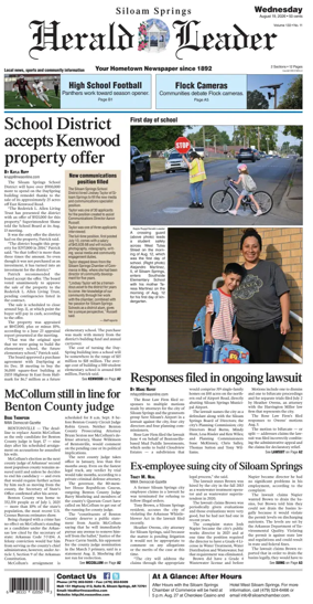 Cover of Siloam Springs Herald Leader