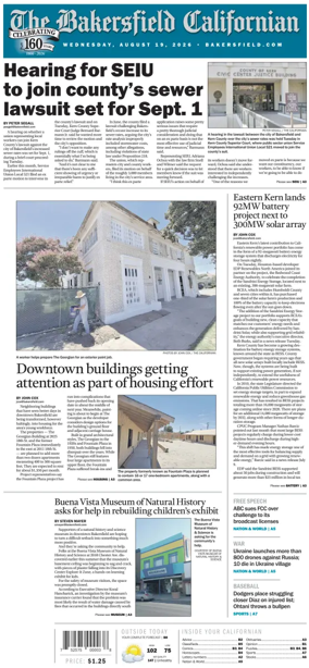 Cover of The Bakersfield Californian