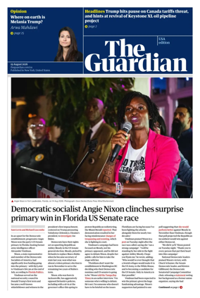 Cover of The Guardian (USA)