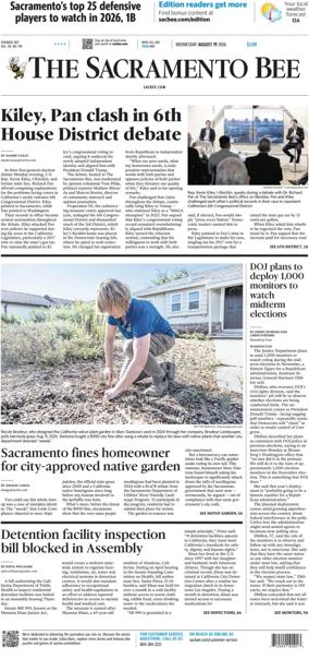 Cover of The Sacramento Bee
