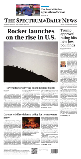 Cover of The Spectrum & Daily News