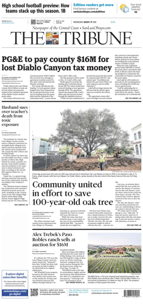 Cover of The Tribune (SLO)