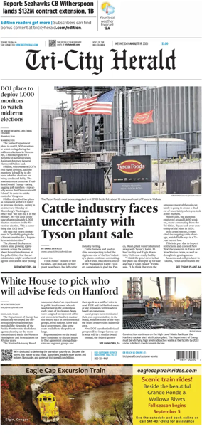 Cover of Tri-City Herald