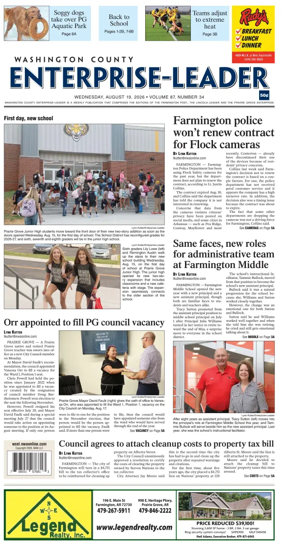 Cover of Washington County Enterprise-Leader