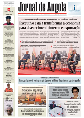 Cover of Jornal de Angola