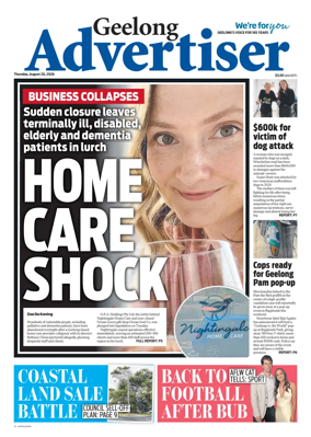 Cover of Geelong Advertiser