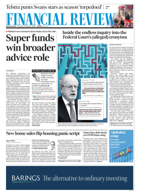 Cover of The Australian Financial Review