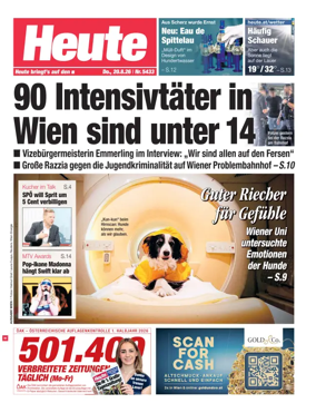 Cover of Heute - Wien Ausgabe