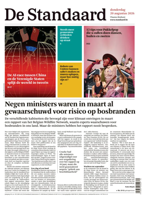Cover of De Standaard