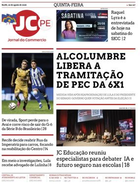 Cover of Jornal do Commercio