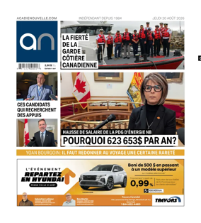 Cover of Acadie Nouvelle