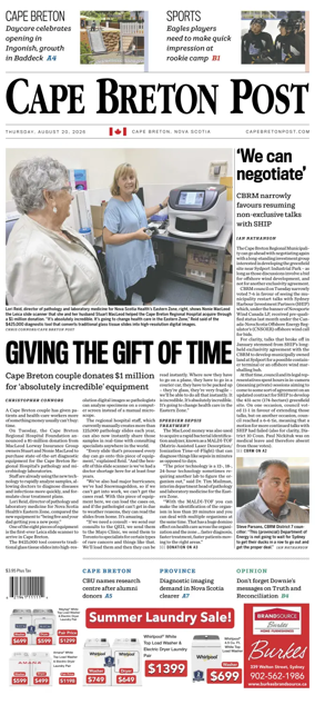 Cover of Cape Breton Post