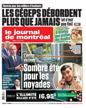 Cover of Le Journal de Montreal
